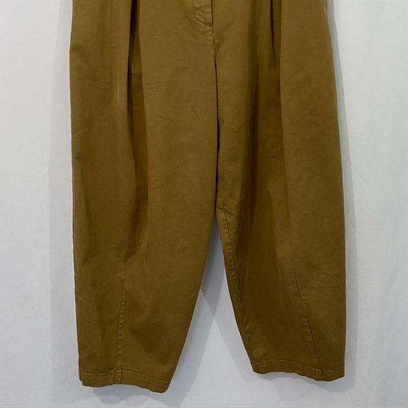 TOAST Twill Easy Pleated Barrel Balloon Leg High Rise Trouser Pants - Picture 4 of 9